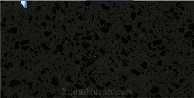 Black Galaxy Quartz Slabs