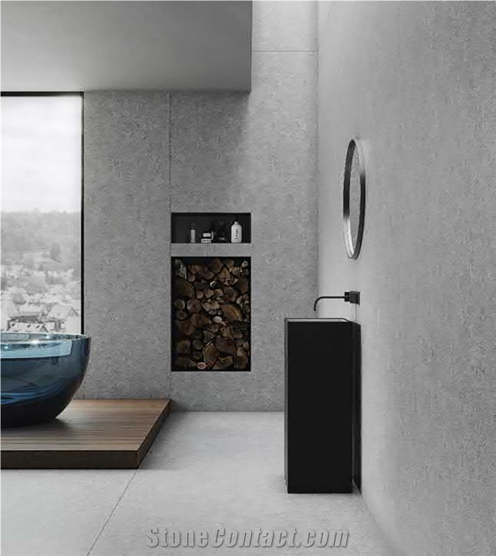 Ether Stone Medium Grey  Sintered Stone Slabs