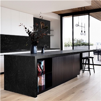 Mystic Black Quartz Slabs