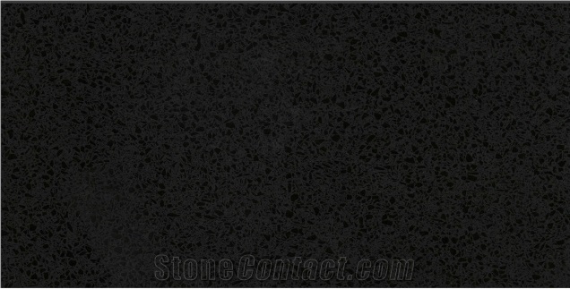 Sparkling Black Quartz Slabs