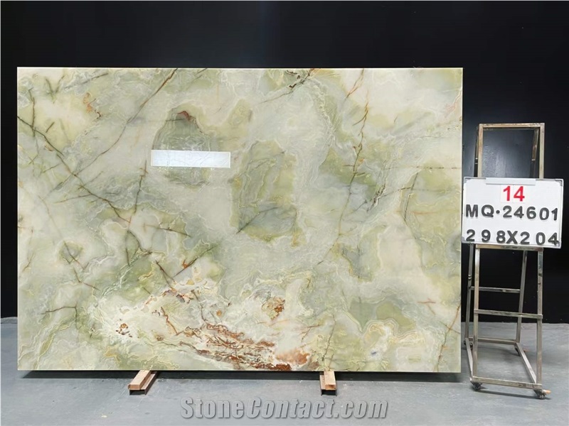 Green Onyx Slabs Polished
