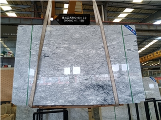 Light Grey Starry Sky Marble Slabs