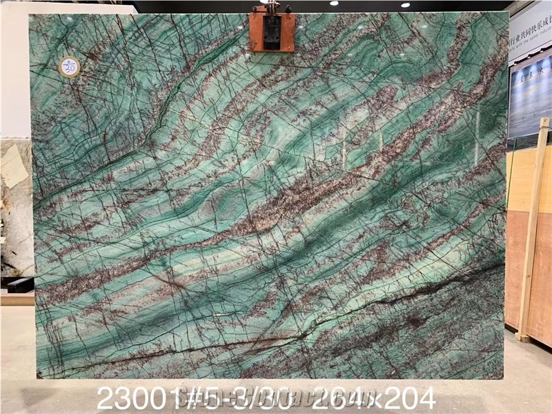 Luxury Amazon Green Quartzite Slabs