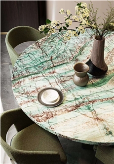 Luxury Amazon Green Quartzite Slabs