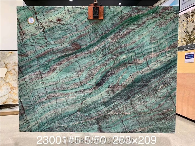 Luxury Amazon Green Quartzite Slabs