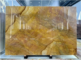 Rainbow Impression Gold Quartzite Slabs