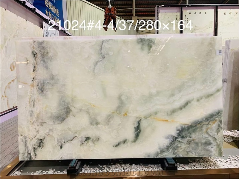 White Snow Onyx Slabs
