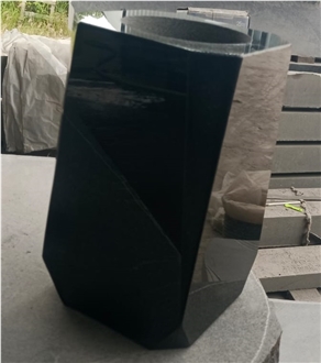Absolute Black Granite Vase Urns
