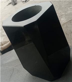 Absolute Black Granite Vase Urns