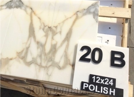Calacatta Gold Artificial Stone Slabs Smooth And Flat