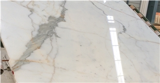 Calacatta Gold Artificial Stone Slabs Smooth And Flat