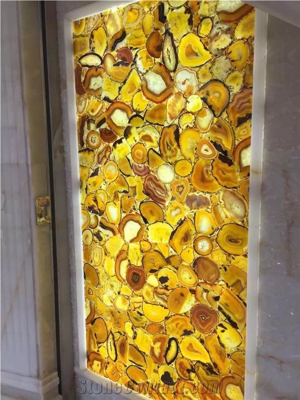 Colorful Red Agate Semiprecious Stone Slabs With High Quality