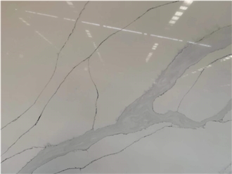 Pure Artificial Pinkish White Quartz Slabs