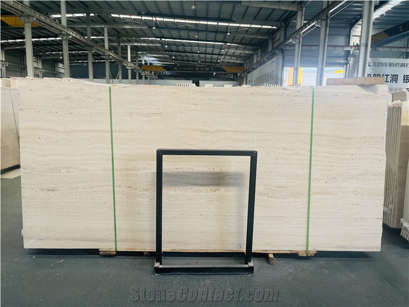 Italy Roman Travertine - Travertino Romano Bianco Slabs