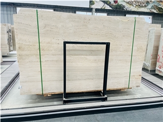 Italy Roman Travertine - Travertino Romano Bianco Slabs