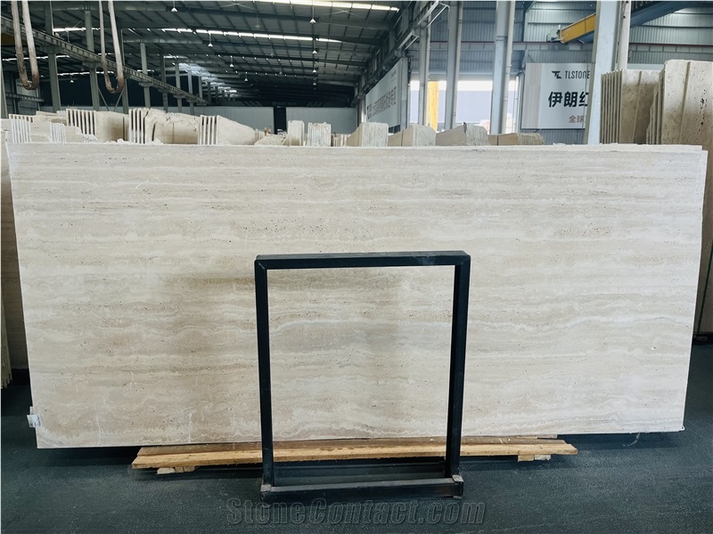Italy Roman Travertine - Travertino Romano Bianco Slabs