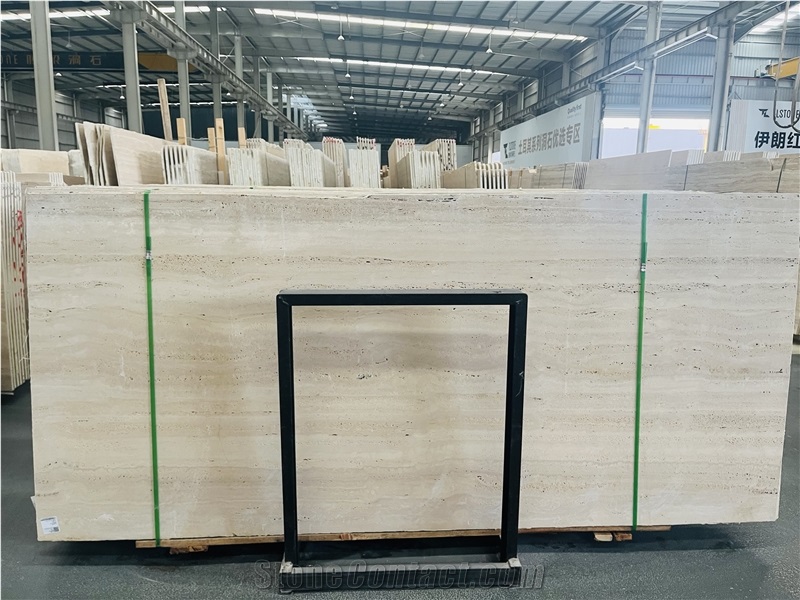 Italy Roman Travertine - Travertino Romano Bianco Slabs