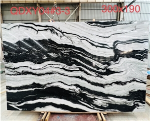 Panda White Marble Slabs 240Upx120upx1.8Cm