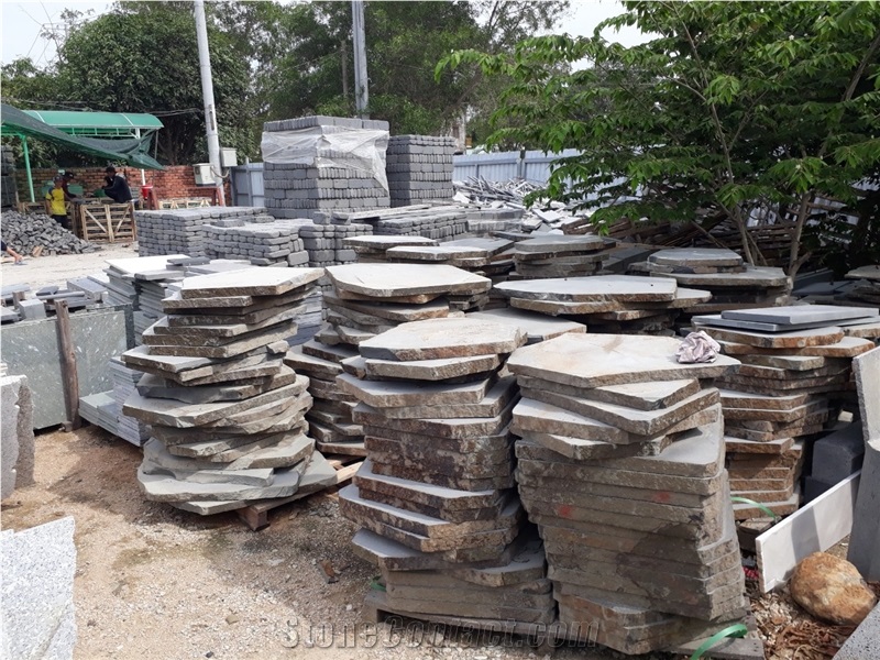 BASALT NATURE D400 ~ 500 * 50MM Slabs From VIETNAM