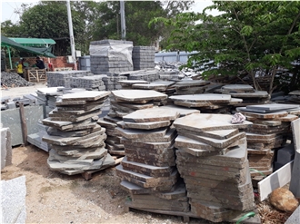 BASALT NATURE D400 ~ 500 * 50MM Slabs From VIETNAM