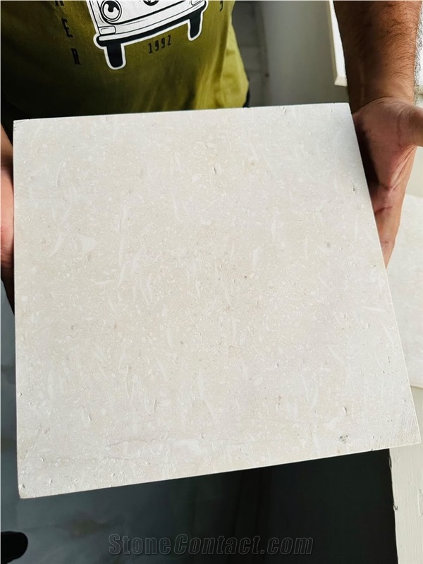 Blanco Nacarado Limestone Slabs