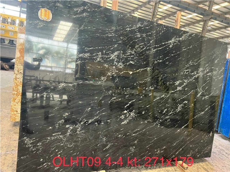 Dark Olive Green Granite Slabs