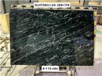 Dark Olive Green Granite Slabs