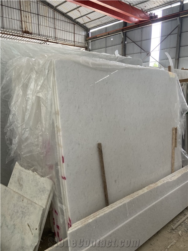 Pure White Marble Polished Slabs