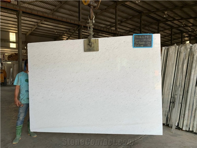 Pure White Marble Polished Slabs
