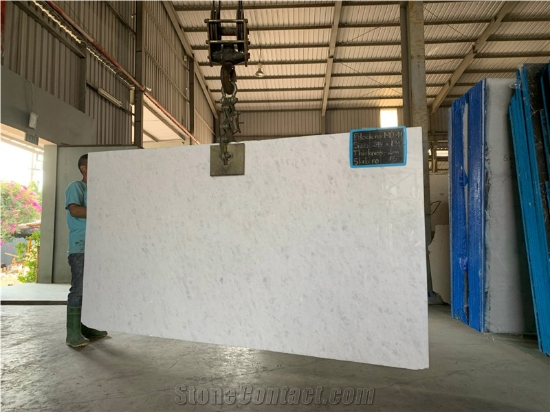 Pure White Marble Polished Slabs