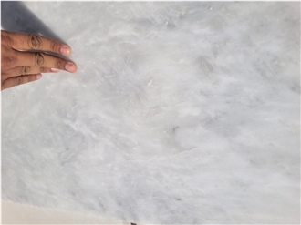 Snow White Marble Slabs, Moon White Marble