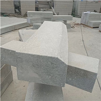 Beveled Granite Road Kerbs Chamfering And Interlock Curbs