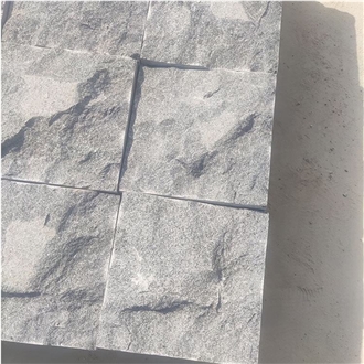 Black G654 Natural Split Face Mushroom Stone Wall Tiles
