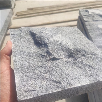 Black G654 Natural Split Face Mushroom Stone Wall Tiles