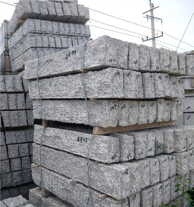 Cheap Price Customized Sizes G341 Grey Granite Curbstone