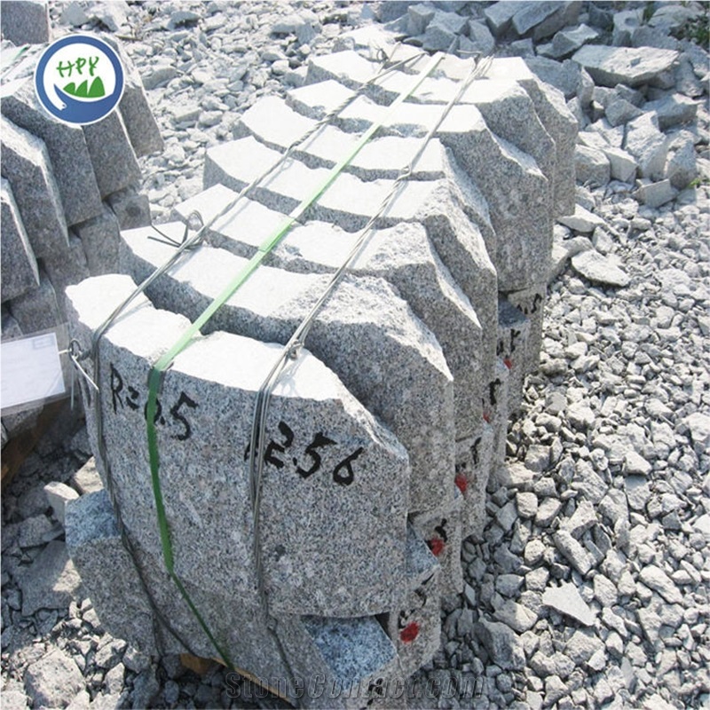 Cheap Price Customized Sizes G341 Grey Granite Curbstone
