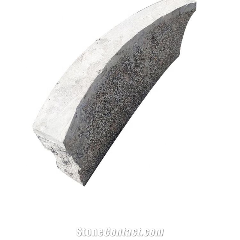 China Grey Granite Curved Split Kerbstone On Selling
