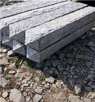 China Light And Dark Picked Granite Fence Stone Palisade