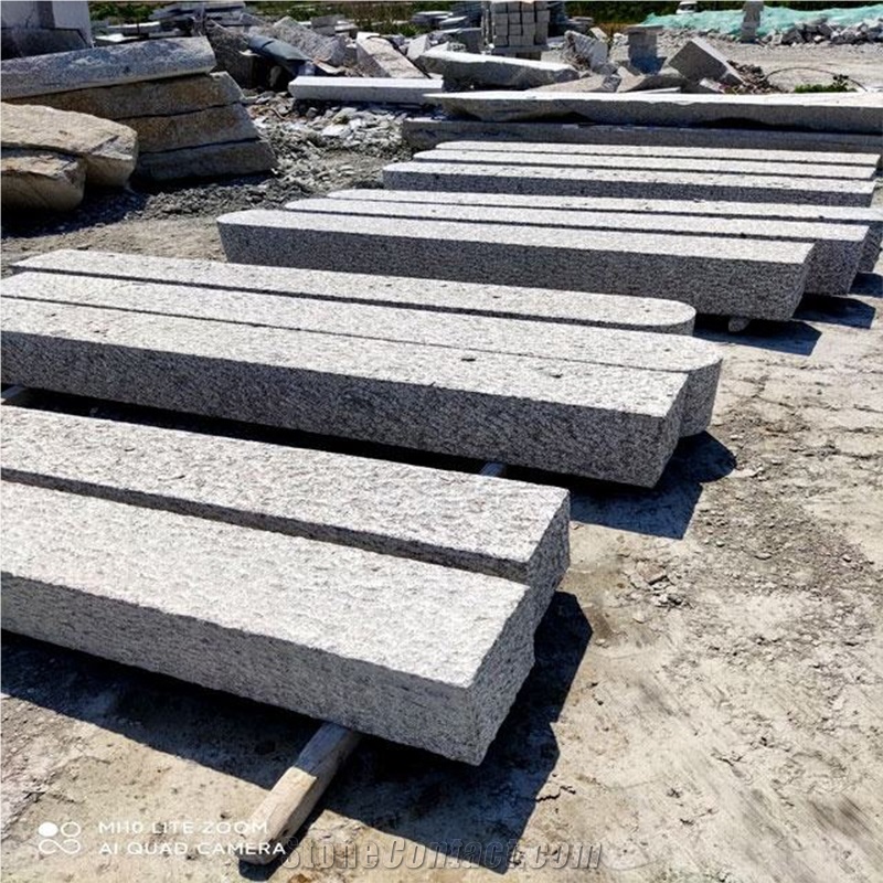 China Light And Dark Picked Granite Fence Stone Palisade