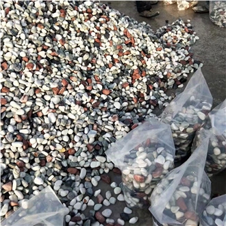 China Local Mixed Surface Machine Tumbled Pebble Stone