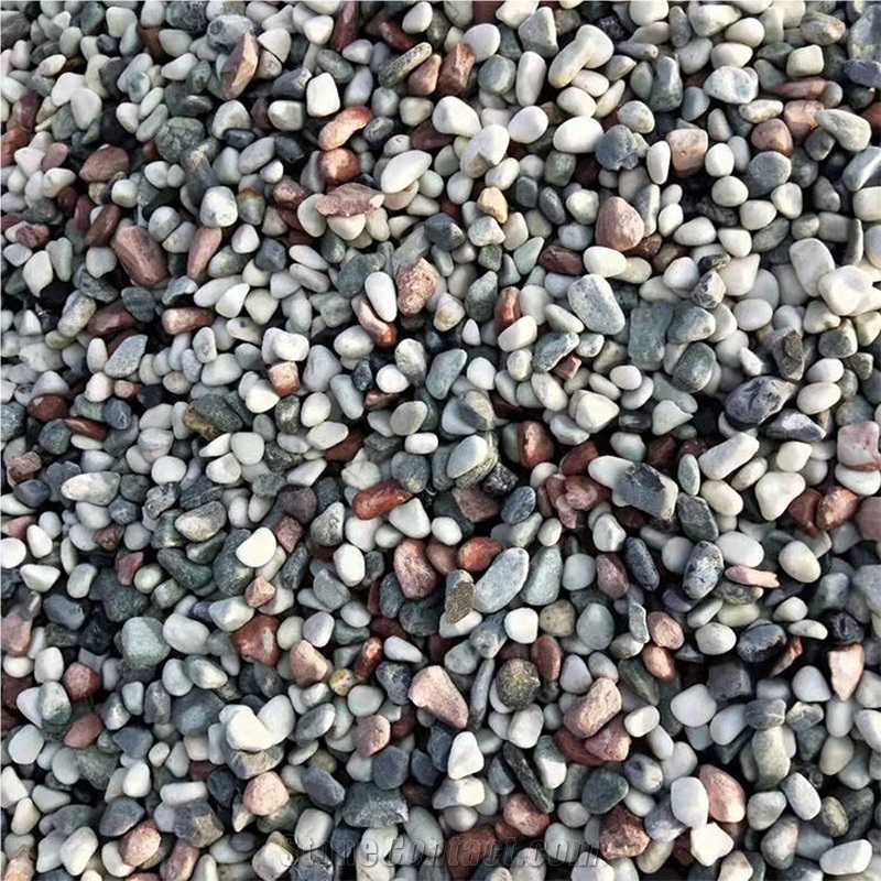 China Local Mixed Surface Machine Tumbled Pebble Stone