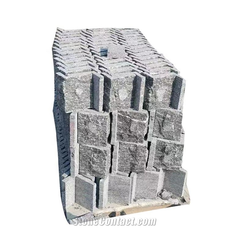 Competitive Price Natural Grey Granite Mushroomed Wall Tiles