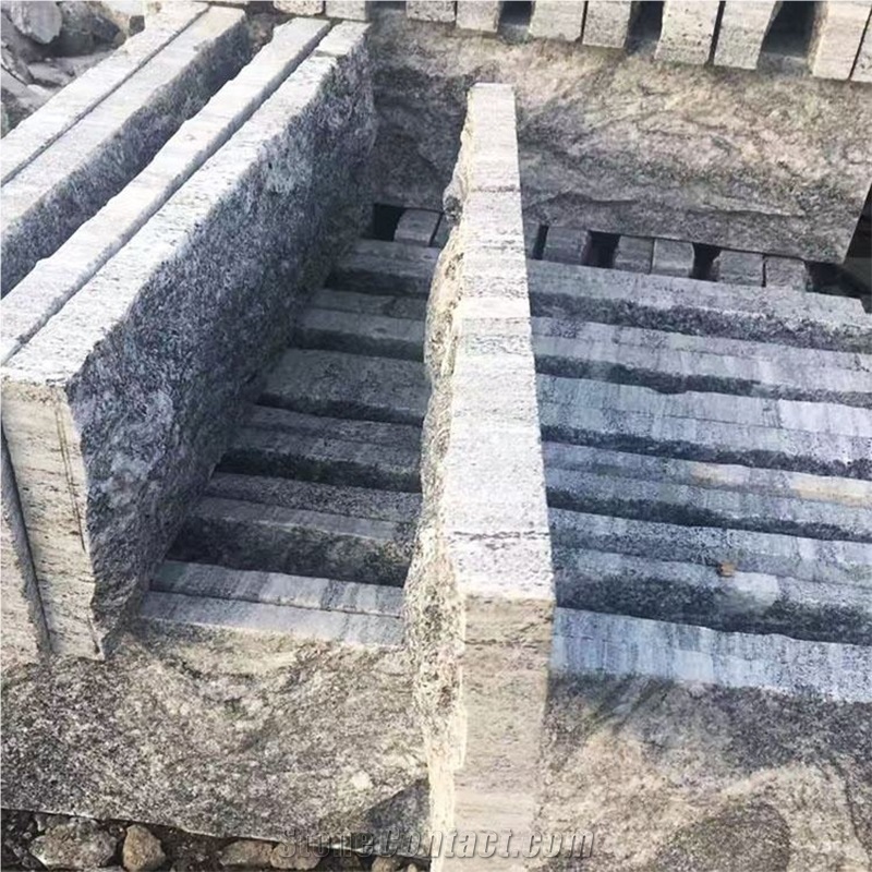 Competitive Price Natural Grey Granite Mushroomed Wall Tiles