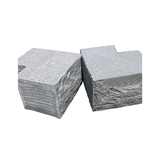 Custom Design Outdoor 40X40cm Mushroomed & Combed Granite Wall Stone