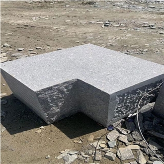 Custom Design Outdoor 40X40cm Mushroomed & Combed Granite Wall Stone