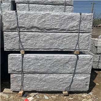 Custom Design Outdoor 40X40cm Mushroomed & Combed Granite Wall Stone