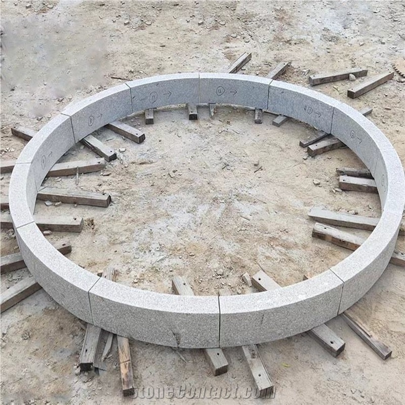 Customize Garden Curved Kerb Granite Road Side Stone