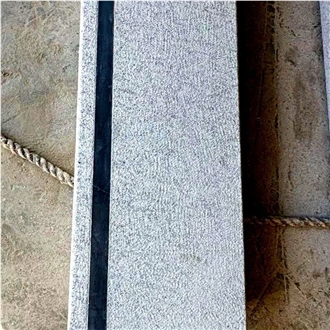 Customized Size G603 Granite Stone Steps With Black Mark