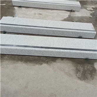 Customized Size G603 Granite Stone Steps With Black Mark