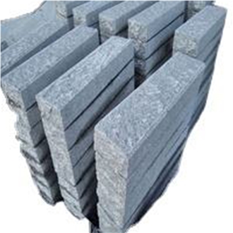 Customized Sizes Garden Grey Rough Granite Chamfer Kerbstone
